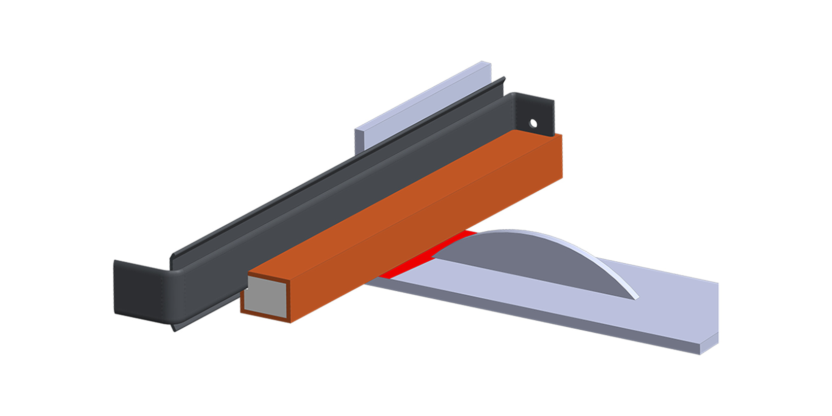 Anpassung der Bautiefe bei Stoßverbinder und Pfeileraussparung P 500