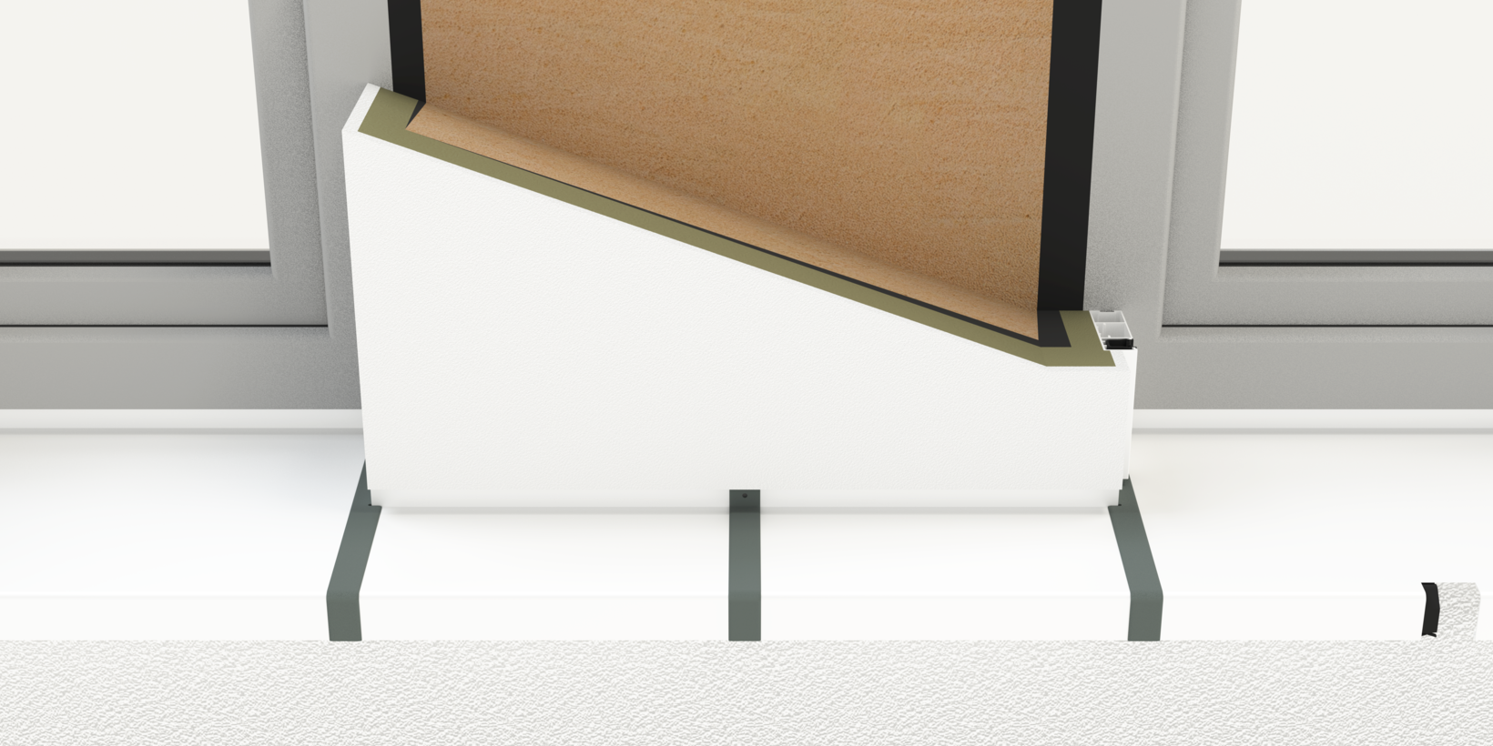 Montierte Aluminium-Fensterbanksystem von BUG