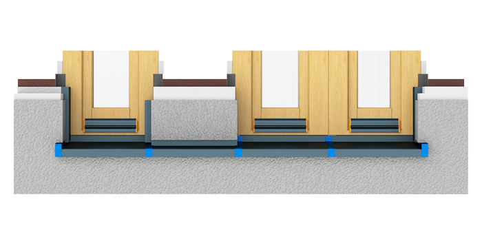 Montiertes Aluminium-Fensterbanksystem System 500 von BUG