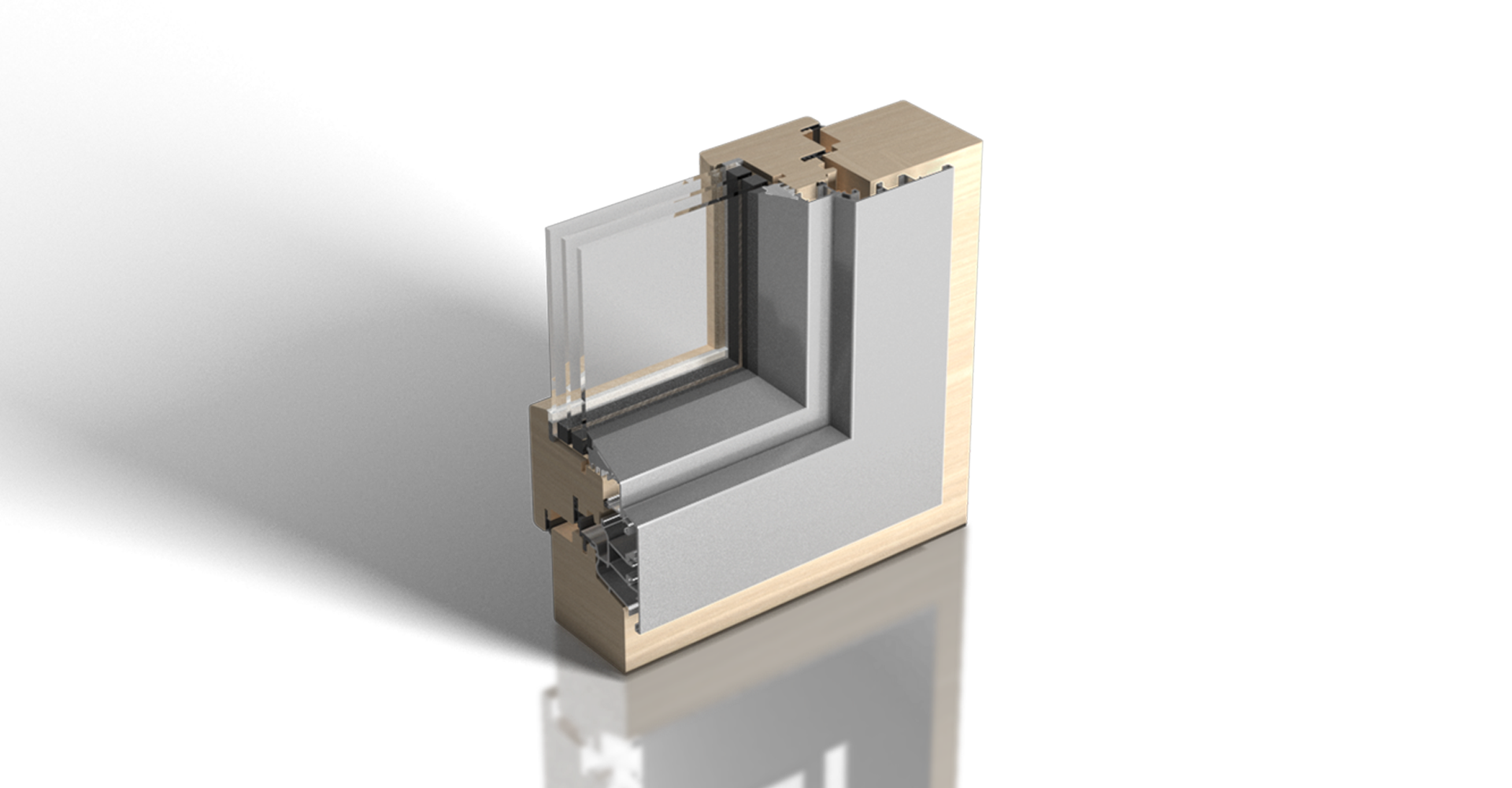 Vienna windows with aluminium profiles