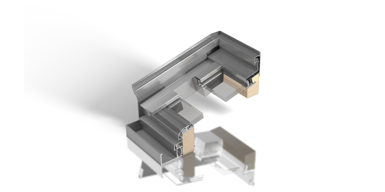 Aluminiumprofil für das Wintergartensystem von BUG