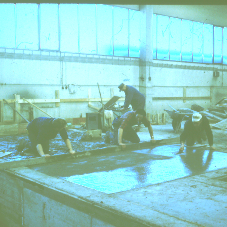 BUG at the Vogt site - Floor moulding in production and further processing