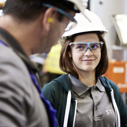 Frauen in technischen Berufen und Ausbildungsstellen bei BUG