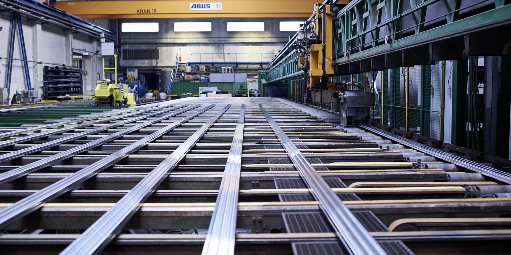 Pressenauslauf am Standort in Bitterfeld