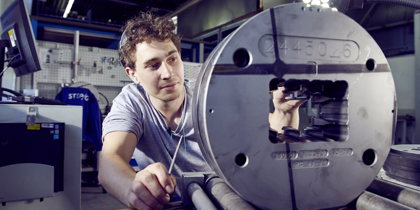 Korrektur eines Strangpresswerkzeugs in Vogt